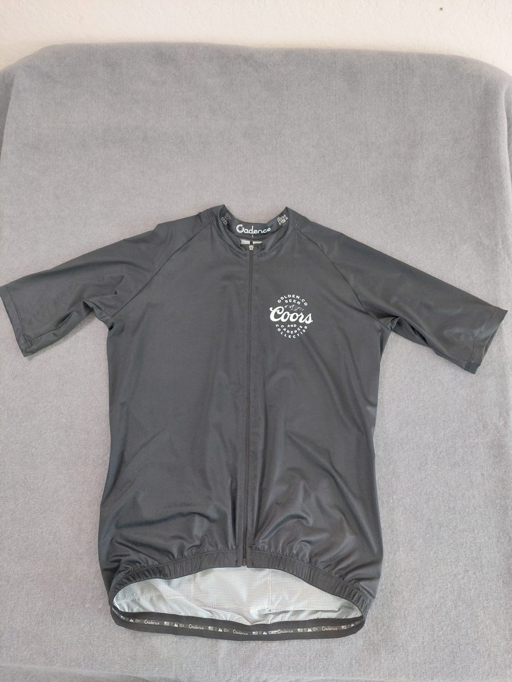 Cadence Collection x Coors Banquet Cycling Jersey Full Zip Black Mens Large